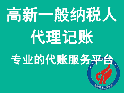 高新一般納稅人代理記賬
