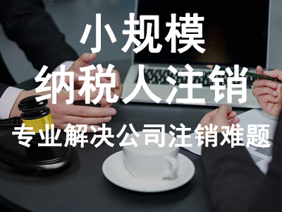 小規(guī)模納稅人注銷